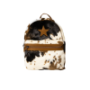 Faux Fur Cow Print Mini Backpack