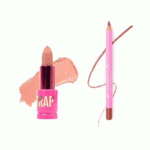 Customizable Velour Lip Liner & Cowgirl Queen Shiny Trap Lipstick Duo